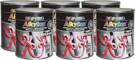 Peinture alkyton argent ral 9006 750ml DUPLI-COLOR - 11858