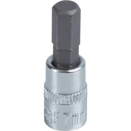 Douille 37mm embout hexagonal 6 pans 1/4' taille 7mm dt DRAKKAR TOOLS - 12092