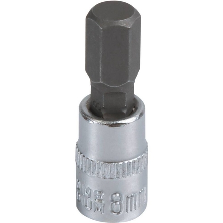Douille 37mm embout hexagonal 6 pans 1/4' taille 8mm dt DRAKKAR TOOLS - 12093