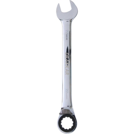 Cle mixte coudee a cliquet 22mm 72 dents dt DRAKKAR TOOLS - 12698