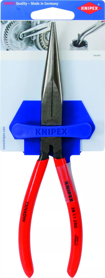 Pince mecanicien bec droit l200/carte KNIPEX - 12709