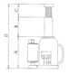 Cric bouteilles hydraulique 2t DRAKKAR EQUIPEMENT - 13002