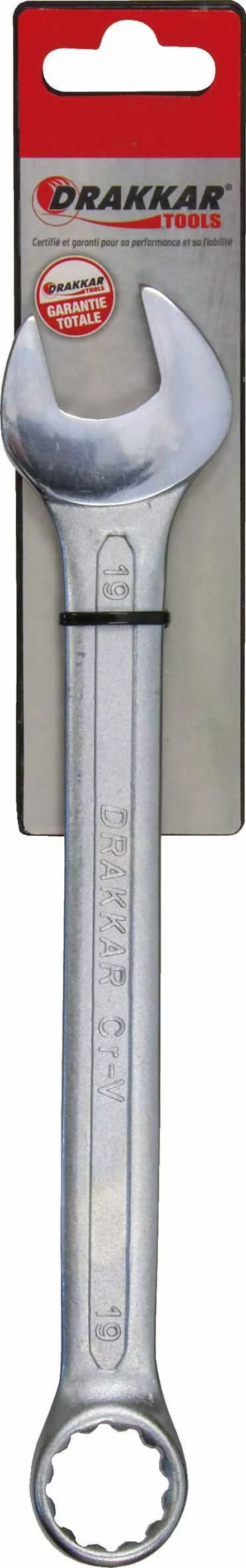 Cle mixte tete polie 19mm/carte dt DRAKKAR TOOLS - 13839