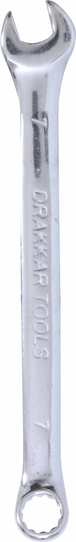 Cle mixte 7mm /carte dt full polish DRAKKAR TOOLS - 13857