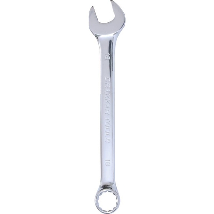 Cle mixte 18mm /carte dt full polish DRAKKAR TOOLS - 13879
