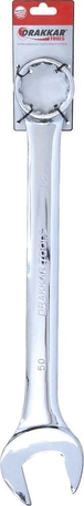 Cle mixte 50 mm full polish dt s/carte DRAKKAR TOOLS - 13950
