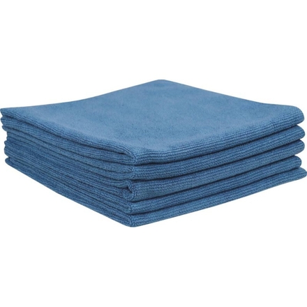 Microfibre 300 g/m² 400x400mm bleue sans ourlet spécial auto KARZHAN - 14016