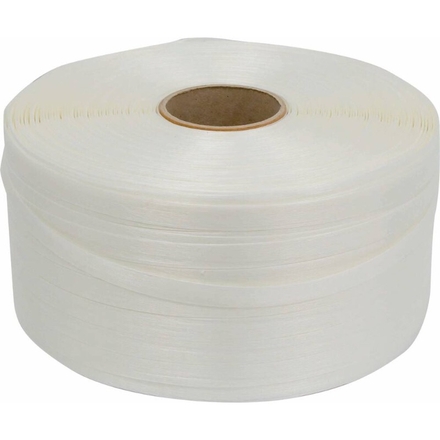 Feuillard textile fil blanc 16mm 850m - 14027