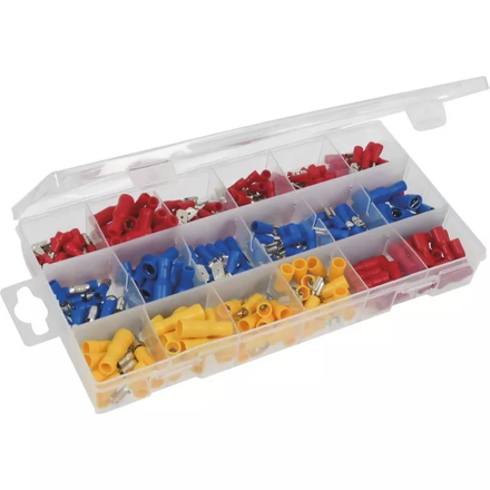 Coffret assortiment 280 cosses électriques simple sertissage - SODELEC - 14096