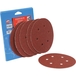 Disque abrasif velcro 150mm 6 trous - lot de 6 pcs - 14117