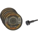 Porte-meule sur tige 6mm avec 5 disques 76mm - blister - 14151