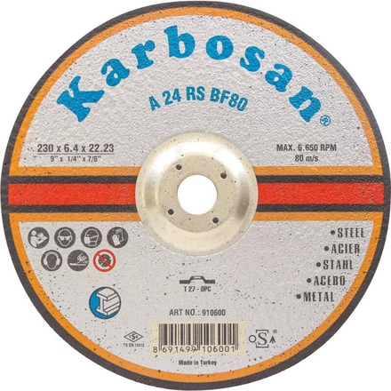 Disque à ébarber acier KARBOSAN - 14159