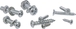 Vis métal/vis bois/rondelle/écrou de m3,5 à m6 KLIPPER - 14160