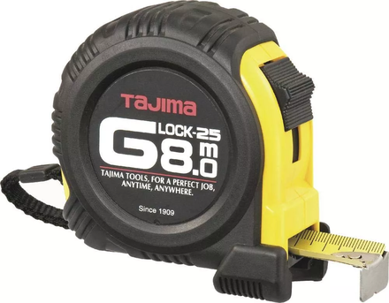 Mesure 8m 25mm g lock jaune TAJIMA - 14381