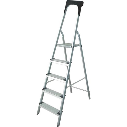 Escabeau alu / acier 5 marches avec porte outils DRAKKAR EQUIPEMENT - 14883