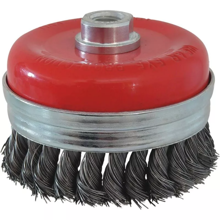 Brosse forme coupe boisseaux m14 100mm mêches torsadées DRAKKAR TOOLS - 15504