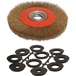 BROSSE MÉTALLIQUE 200X32MM AVEC BAGUES M - UNIVERSEL - 15530