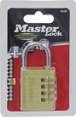 Cadenas corps laiton à combinaison 4 chiffres 40mm anse acier - 15644