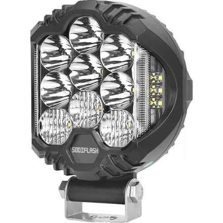 Phare de travail ovale led 10/24v faisceau combiné SODELEC - 16054