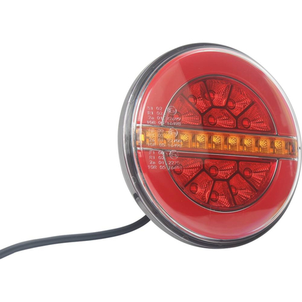 FEU ARRIERE LED 3 FONCTIONS PLAT GAUCHE - SODIFLASH - 16098