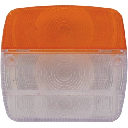 Cabochon blanc/orange pour lanterne - 16149