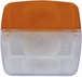 Cabochon blanc/orange pour lanterne - 16149