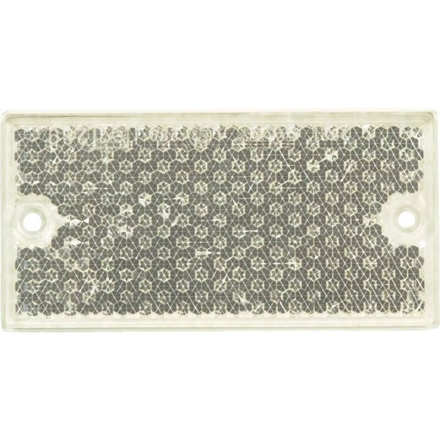 Catadioptre 2 trous 105x44mm blanc AJ.BA - 16210