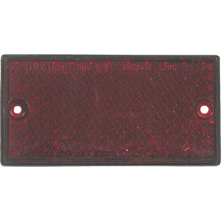 Catadioptre 2 trous 105x44mm rouge AJ.BA - 16212