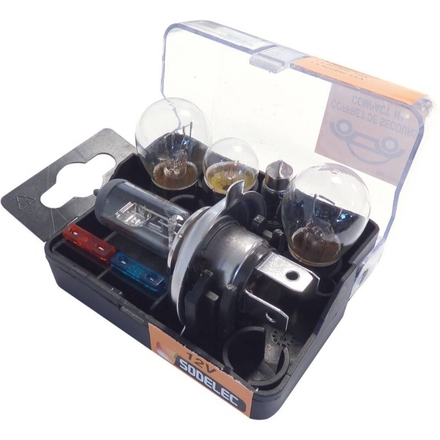 Coffret de secours compact d'ampoules h4 p43 12v SODELEC - 16283