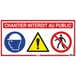 Panneau de signalisation 4 en 1 800x400mm TALIAPLAST - 16511