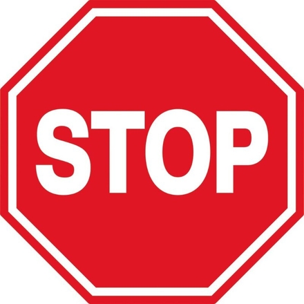 Panneau stop rigide 300mm TALIAPLAST - 16574