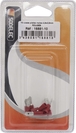 10 cosses plates males 48x08mm rouges en blister - 1688110