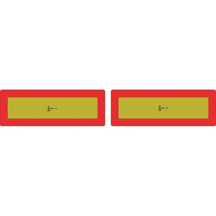 JEU 2 PLAQUES ALU -REMORQUE- NEW NORME -16947