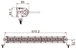 Barre d'eclairage 20 leds 100w homologuees route SCHRADER - 17047
