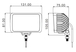 Phare de travail rectangulaire 8 leds cree 40w 2800lm SODIFLASH - 17096