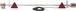 Rampe eclairage led standard 1.6m cable 7.5m SODIFLASH - 17122