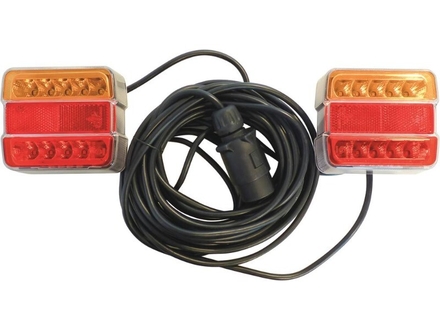 Kit sign. magnet.12m a led entre feux 2.5m orange/rouge SODIFLASH - 17220