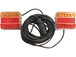 Kit sign. magnet.12m a led entre feux 2.5m orange/rouge SODIFLASH - 17220