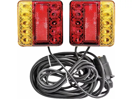 Kit signal.7m50 magnetique led entre feux 2.5m rouge/orange SODIFLASH - 17239