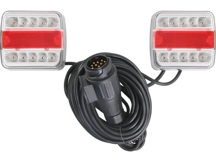 Kit de signalisation arrière led 12v 7,5m magnétique avec fiche 13 plots SODIFLASH - 17240