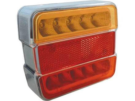 Lanterne 4 fonctions carree a leds orange/rouge SODIFLASH - 17256