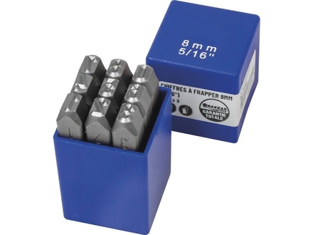 Chiffre a frapper 8mm (5/16') DRAKKAR TOOLS - 17289