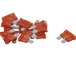 25 FUSIBLE UNIVERSEL ENFICHABLE 40A ORANGE 19*122*5 - 17334