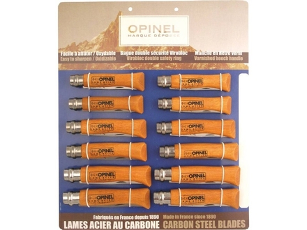 Tableau 12 couteaux carbone OPINEL - 17600