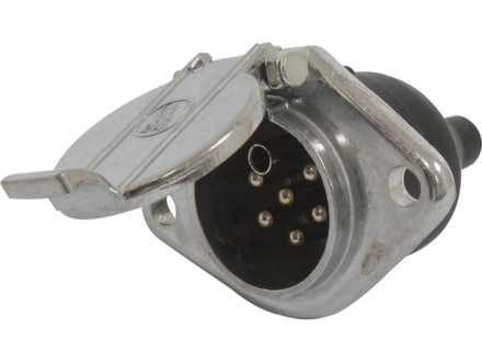 Prise 24v 7p/s en aluminium - 17613