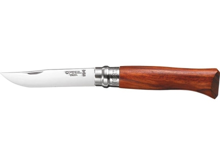 Couteau boite n°8 luxe lame inox poli glace manche padouk OPINEL - 17627