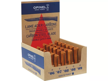 Presentoir 30 couteaux acier carb. OPINEL - 17666