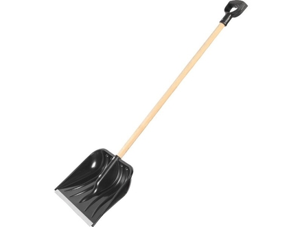 Pelle a neige pvc noir 43cm + manche bois 100cm - 17700