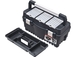 Boite rangement pvc noir poignee alu confort 54x27x28cm - 17709