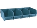 Kit 4 boites a bec 600x240x125 bleu - 17712